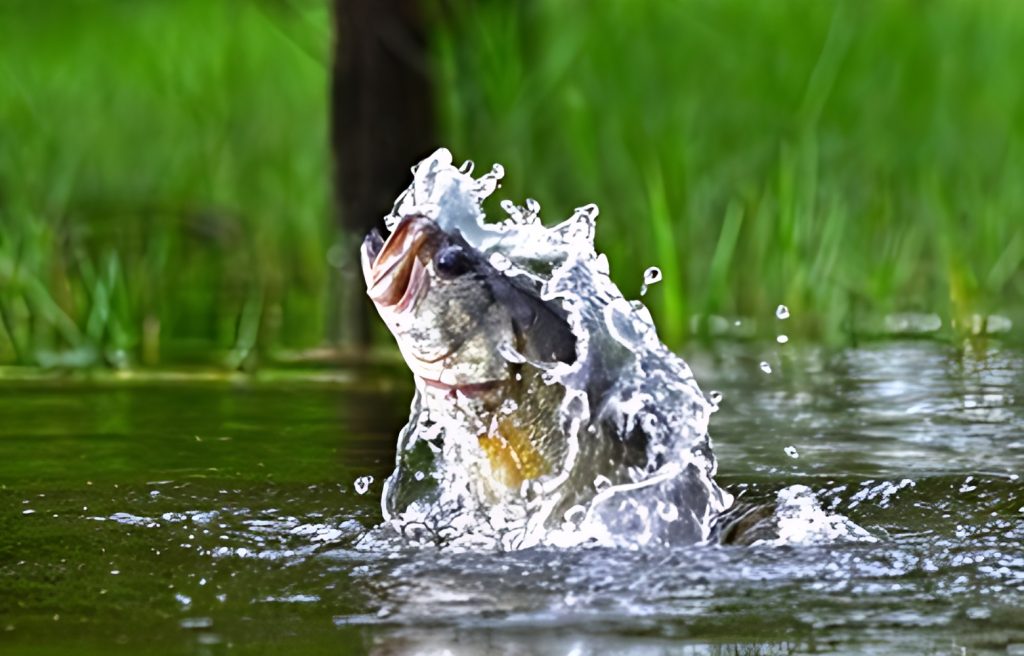 fish jump out of the water